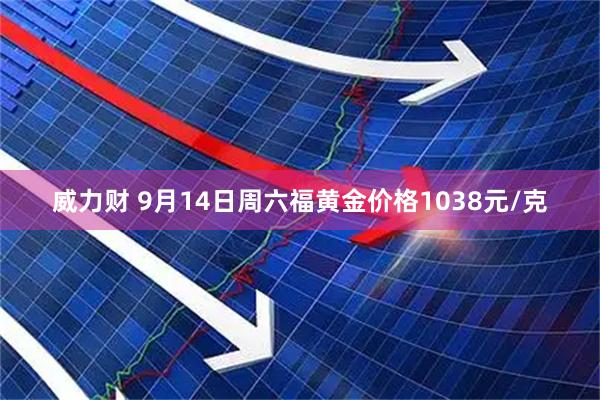 威力财 9月14日周六福黄金价格1038元/克
